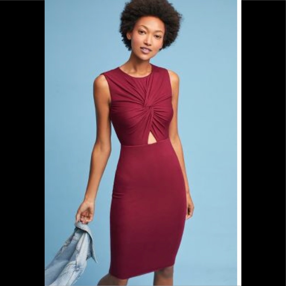 Anthropologie Knotted cut out Dress